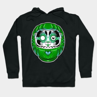 green daruma doll Hoodie